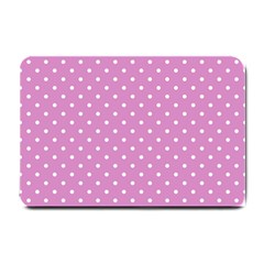 Pink Polka Dots Small Doormat  by jumpercat