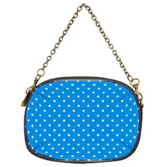 Blue Polka Dots Chain Purses (two Sides)  by jumpercat