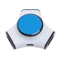 Blue Polka Dots 3-port Usb Hub by jumpercat