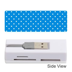 Blue Polka Dots Memory Card Reader (stick)  by jumpercat