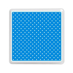 Blue Polka Dots Memory Card Reader (square)  by jumpercat