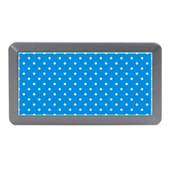 Blue Polka Dots Memory Card Reader (mini) by jumpercat