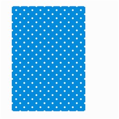 Blue Polka Dots Large Garden Flag (two Sides) by jumpercat