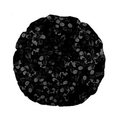 Dark Leaves Standard 15  Premium Round Cushions by jumpercat