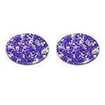 Mistic Leaves Cufflinks (Oval) Front(Pair)