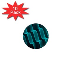 Background Light Glow Blue Green 1  Mini Magnet (10 Pack)  by Nexatart