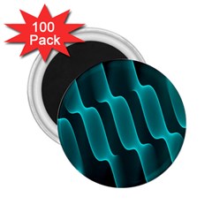 Background Light Glow Blue Green 2 25  Magnets (100 Pack)  by Nexatart