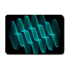 Background Light Glow Blue Green Small Doormat  by Nexatart