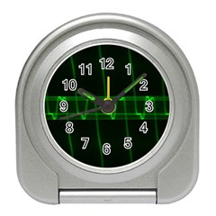 Background Signal Light Glow Green Travel Alarm Clocks by Nexatart