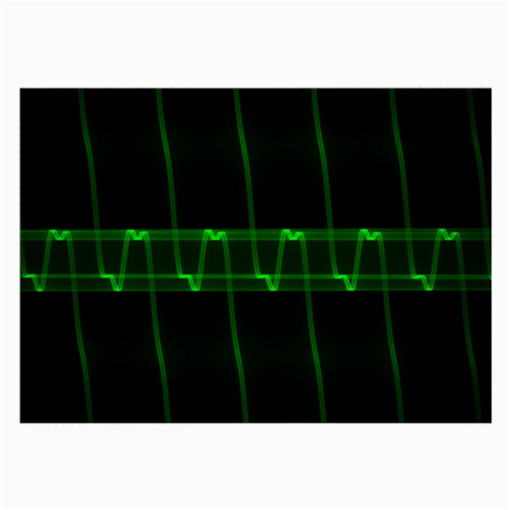 Background Signal Light Glow Green Large Glasses Cloth