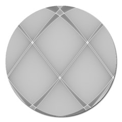 Background Light Glow White Grey Magnet 5  (round) by Nexatart