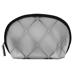 Background Light Glow White Grey Accessory Pouches (large) 