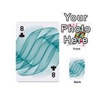 Background Light Glow Blue Playing Cards 54 (Mini)  Front - Club8