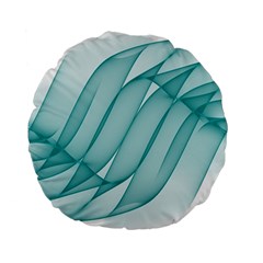 Background Light Glow Blue Standard 15  Premium Round Cushions by Nexatart