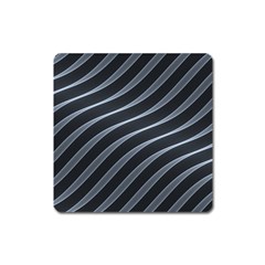 Metal Steel Stripped Creative Square Magnet