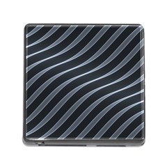 Metal Steel Stripped Creative Memory Card Reader (square) by Nexatart