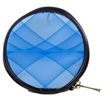 Background Light Glow Blue Mini Makeup Bags Front