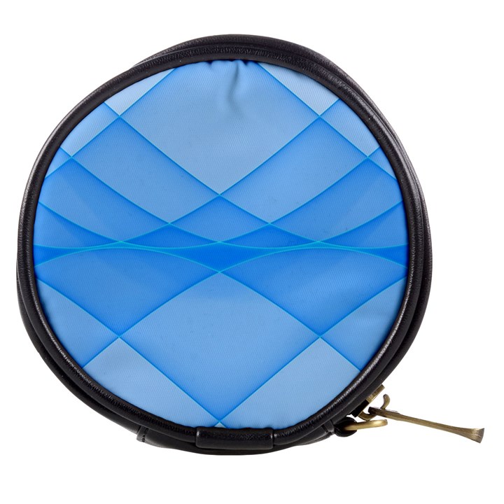 Background Light Glow Blue Mini Makeup Bags