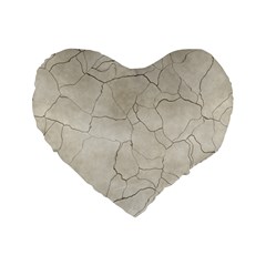 Background Wall Marble Cracks Standard 16  Premium Flano Heart Shape Cushions