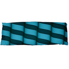 Curtain Stripped Blue Creative Body Pillow Case (dakimakura) by Nexatart