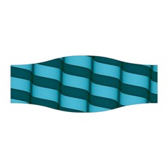 Curtain Stripped Blue Creative Stretchable Headband by Nexatart