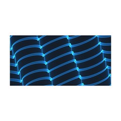 Background Neon Light Glow Blue Yoga Headband