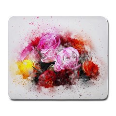 Flowers Roses Wedding Bouquet Art Large Mousepads