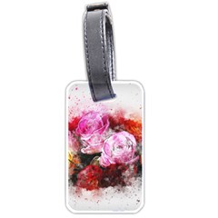 Flowers Roses Wedding Bouquet Art Luggage Tags (one Side)  by Nexatart