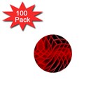 Abstract Red Art Background Digital 1  Mini Buttons (100 pack)  Front