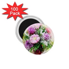 Flowers Roses Bouquet Art Nature 1 75  Magnets (100 Pack)  by Nexatart