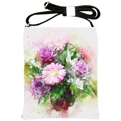 Flowers Roses Bouquet Art Nature Shoulder Sling Bags