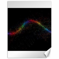 Background Light Glow Lines Colors Canvas 12  X 16  