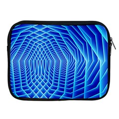 Blue Background Light Glow Abstract Art Apple Ipad 2/3/4 Zipper Cases