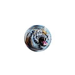 Tiger Animal Art Swirl Decorative 1  Mini Magnets