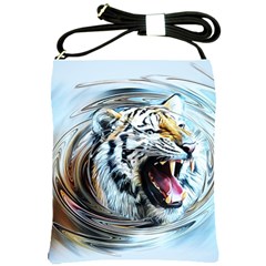 Tiger Animal Art Swirl Decorative Shoulder Sling Bags