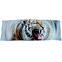 Tiger Animal Art Swirl Decorative Body Pillow Case Dakimakura (Two Sides)