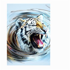 Tiger Animal Art Swirl Decorative Large Garden Flag (Two Sides)