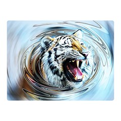 Tiger Animal Art Swirl Decorative Double Sided Flano Blanket (Mini) 