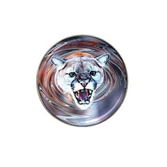 Cougar Animal Art Swirl Decorative Hat Clip Ball Marker