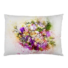 Flowers Bouquet Art Nature Pillow Case by Nexatart