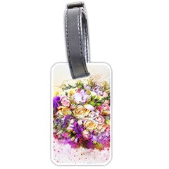 Flowers Bouquet Art Nature Luggage Tags (one Side)  by Nexatart