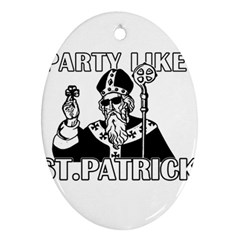  St  Patricks Day  Ornament (oval)