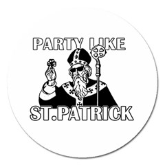  St  Patricks Day  Magnet 5  (round)