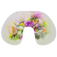 Flowers Bouquet Art Nature Travel Neck Pillows by Nexatart