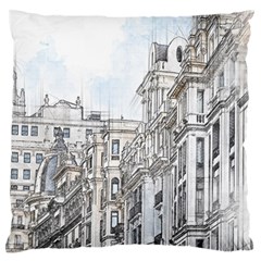 Architecture Building Design Large Flano Cushion Case (one Side)