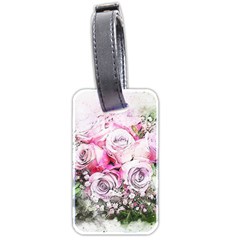 Flowers Bouquet Art Nature Luggage Tags (two Sides) by Nexatart