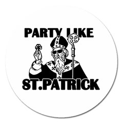  St  Patricks Day  Magnet 5  (round) by Valentinaart