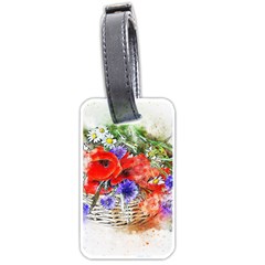 Flowers Bouquet Art Nature Luggage Tags (two Sides) by Nexatart