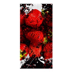 Strawberry Fruit Food Art Abstract Shower Curtain 36  x 72  (Stall) 