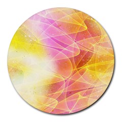 Background Art Abstract Watercolor Round Mousepads